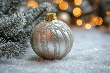 Christmas Silver Background