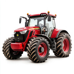 Obraz premium Red Tractor Isolated