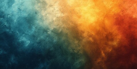 Fototapeta premium Retro Grainy Gradient Background with Green Blue Yellow Colors and Grain Texture for Dance Party Poster Design
