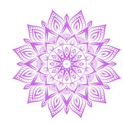 Harmonious Purple Mandala