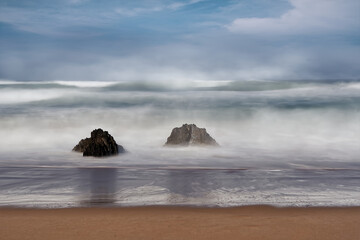 Marine landscape on the Atlantic shore