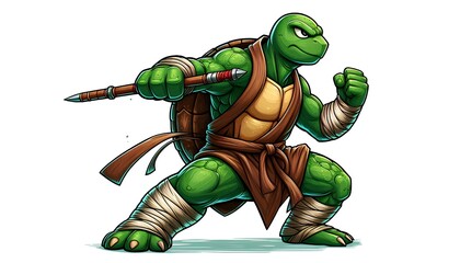 Kungfu Turtle The Cartoon Warrior