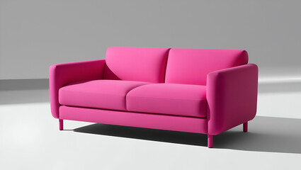 Obraz premium Pink sofa transparent background, sofa, pink sofa, furniture