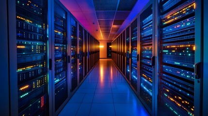 Fototapeta premium Server room. 