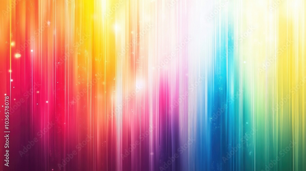 Poster blurred abstract background with vibrant colors featuring a smooth transition and a stunning rainbow