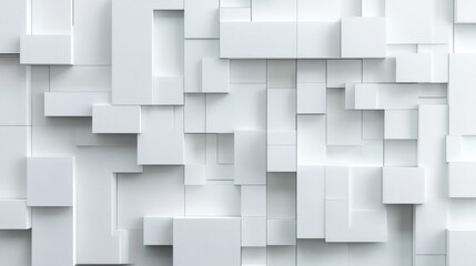Obraz premium 3D rendering of a white modern wall background