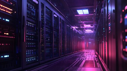 Fototapeta premium Server room. 