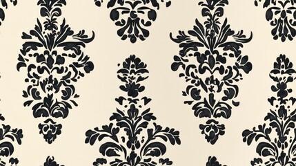 Obraz premium Seamless damask pattern backdrop
