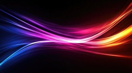 Illuminated lines create stunning light bursts against a dark backdrop forming a shimmering abstract background with luminous effects