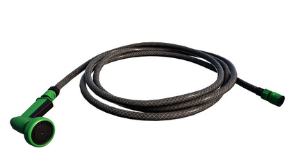 Water hose isolated on white background