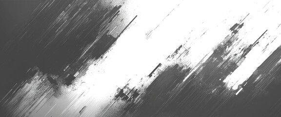 Vector white and black brush stroke wall.