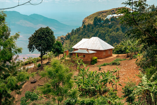 A Wasambara tribe homestead in Usambra Mountains at Lushoto in Tanga Region, Tanzania 