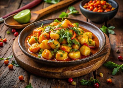 Captivating culinary stills showcase the exquisite textures and vibrant hues of chirivia dishes.