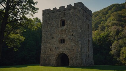 The archer tower invites exploration of its intriguing past and unique architecture
