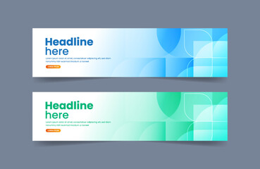 Naklejka premium Abstract modern banner template
