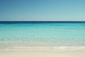 Fototapeta premium Beautiful beach with sky and clouds