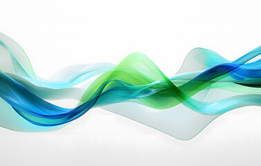 Naklejka premium Blue abstract wave design featuring dynamic lines and curves against , creating a glowing fractal effect that conveys energy and motion, perfect for a futuristic wallpaper