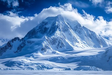 Snow covered mountains