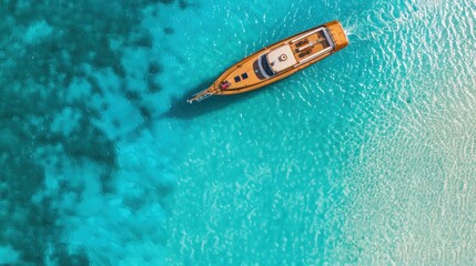 Luxury Yacht in Pristine Blue Waters