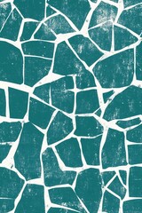 Distressed teal overlay with a random tile pattern and gradient background, creating a textured and weathered look. Perfect for adding depth to designs, banners, or wallpapers.
