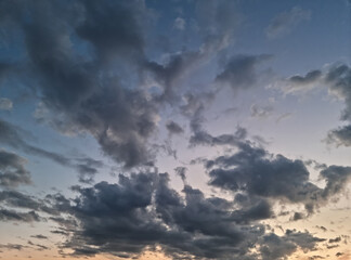 Obraz premium It is a magnificent sunset sky.
