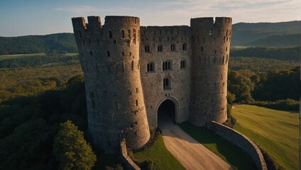 The archer tower is a popular subject for painters