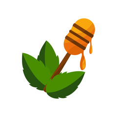 Honey vector, very sweet bee honey