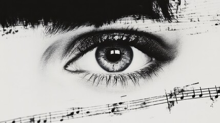 A contact lens campaign French girl ID card cover with short straight hair, light eyelashes, beautiful silver or gray eyes, and trendy fashion clothes in studio shots, black or white.