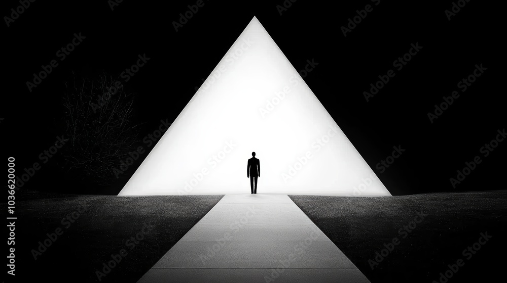 Poster exploring the intersection of light and shadow a journey into minimalist artistry