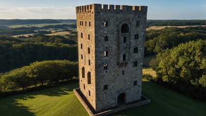 The archer tower is a tranquil haven for those seeking peace and quiet
