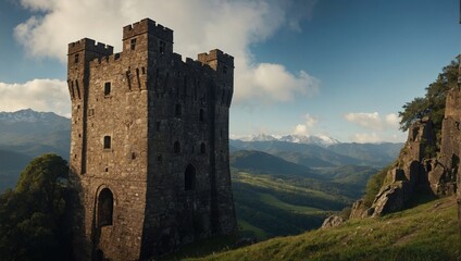 The archer tower is a vibrant part of the town's identity