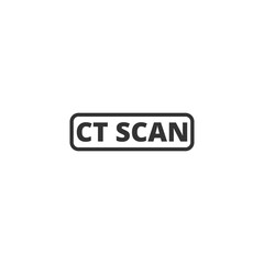CT scan radiologist oncology icon isolated on transparent background