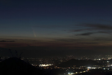 Comet C/2023 A3 Tsuchinshan-Atlas photographed by Italy