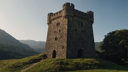 The archer tower is surrounded by beautiful nature trails