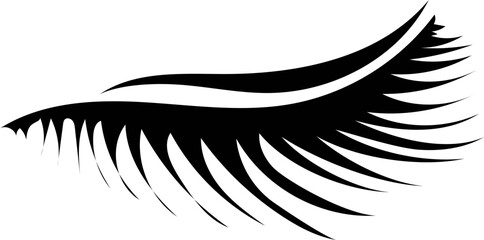 Obraz premium Eyebrow and eyelash on white background. Vector illustration.