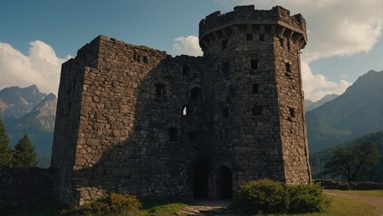 The archer tower offers a picturesque spot for relaxation and peace