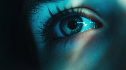 Close-Up Eye: A Stunning Macro Image Capturing Vibrant Colors and Intricate Details for Creative Projects