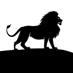 Lion silhouette illustration
