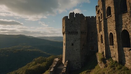 The archer tower offers sweeping views of the landscape