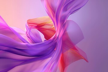 Fototapeta premium Abstract Swirling Purple and Red Fabric