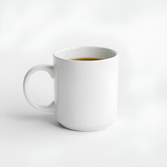 Fototapeta premium white mug for mockup in minimal style 