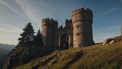 The archer tower reflects the beauty of nature