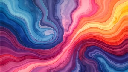 Fototapeta premium Abstract background in psychedelic style with smooth lines.