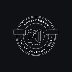 anniversary logo design template