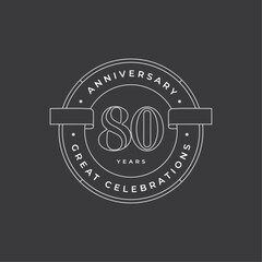 anniversary logo design template