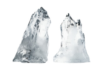 Fototapeta premium Stunning Collection of Ice Sculptures Isolated on a transparent Background Perfect for Seasonal Decoration and Event Promotion