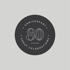 anniversary logo design template