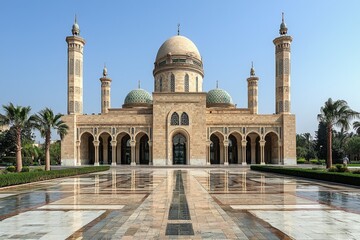 Beautiful mosque as a place of worship for Muslims