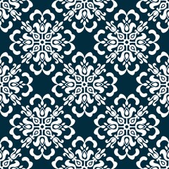 Ikat Flower Pattern Ethnic Geometric native tribal boho motif aztec textile fabric carpet mandalas African