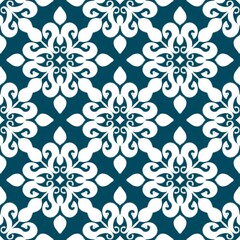 Ikat Flower Pattern Ethnic Geometric native tribal boho motif aztec textile fabric carpet mandalas African